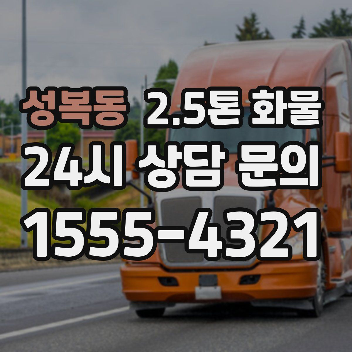 성복동 2.5톤 화물