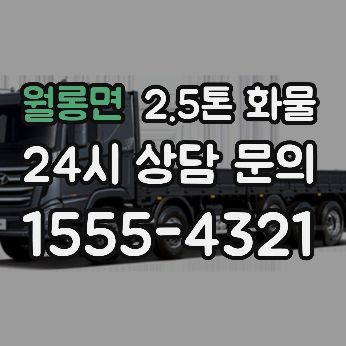 월롱면 2.5톤 화물