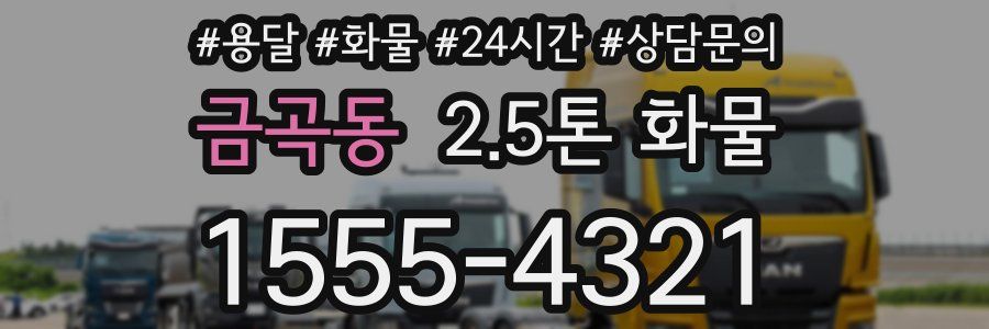 금곡동 2.5톤 화물