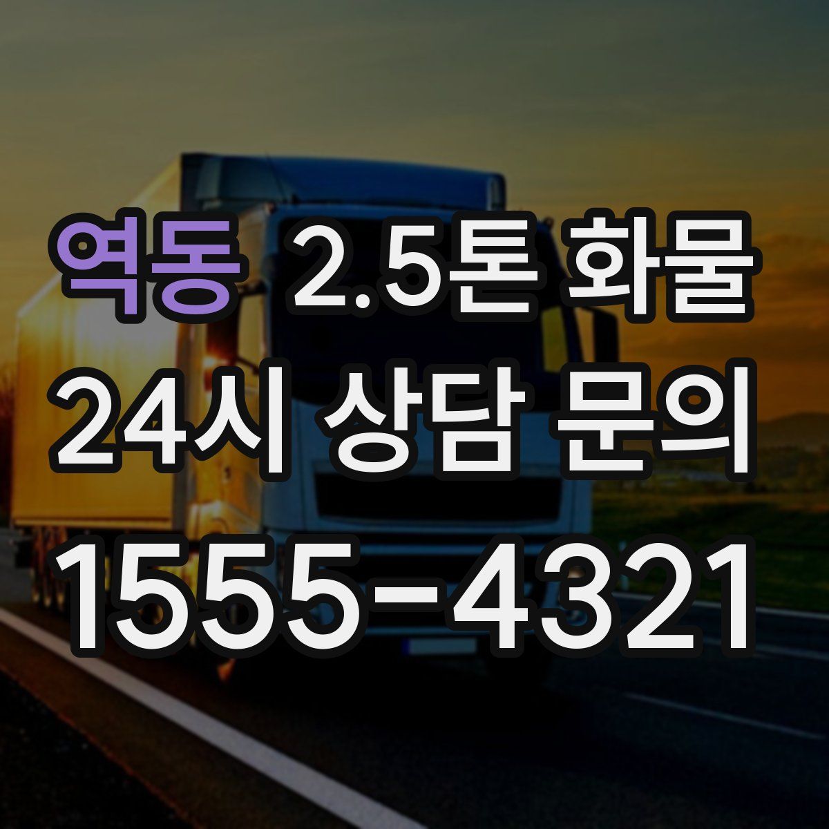 역동 2.5톤 화물