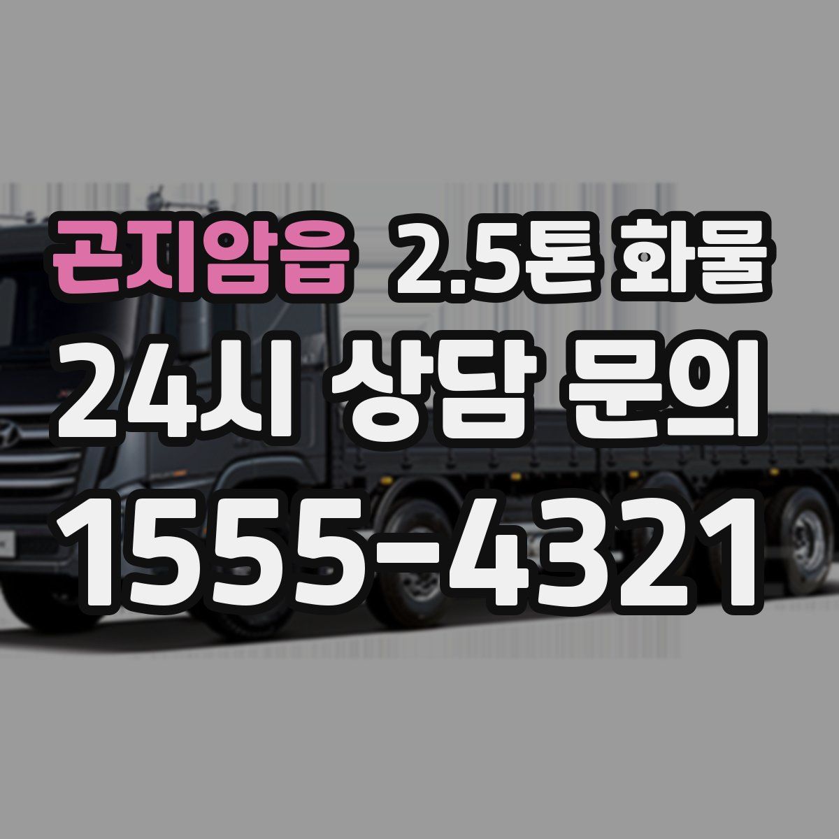 곤지암읍 2.5톤 화물