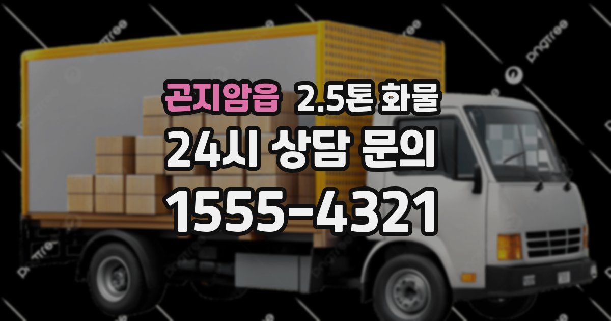 곤지암읍 2.5톤 화물