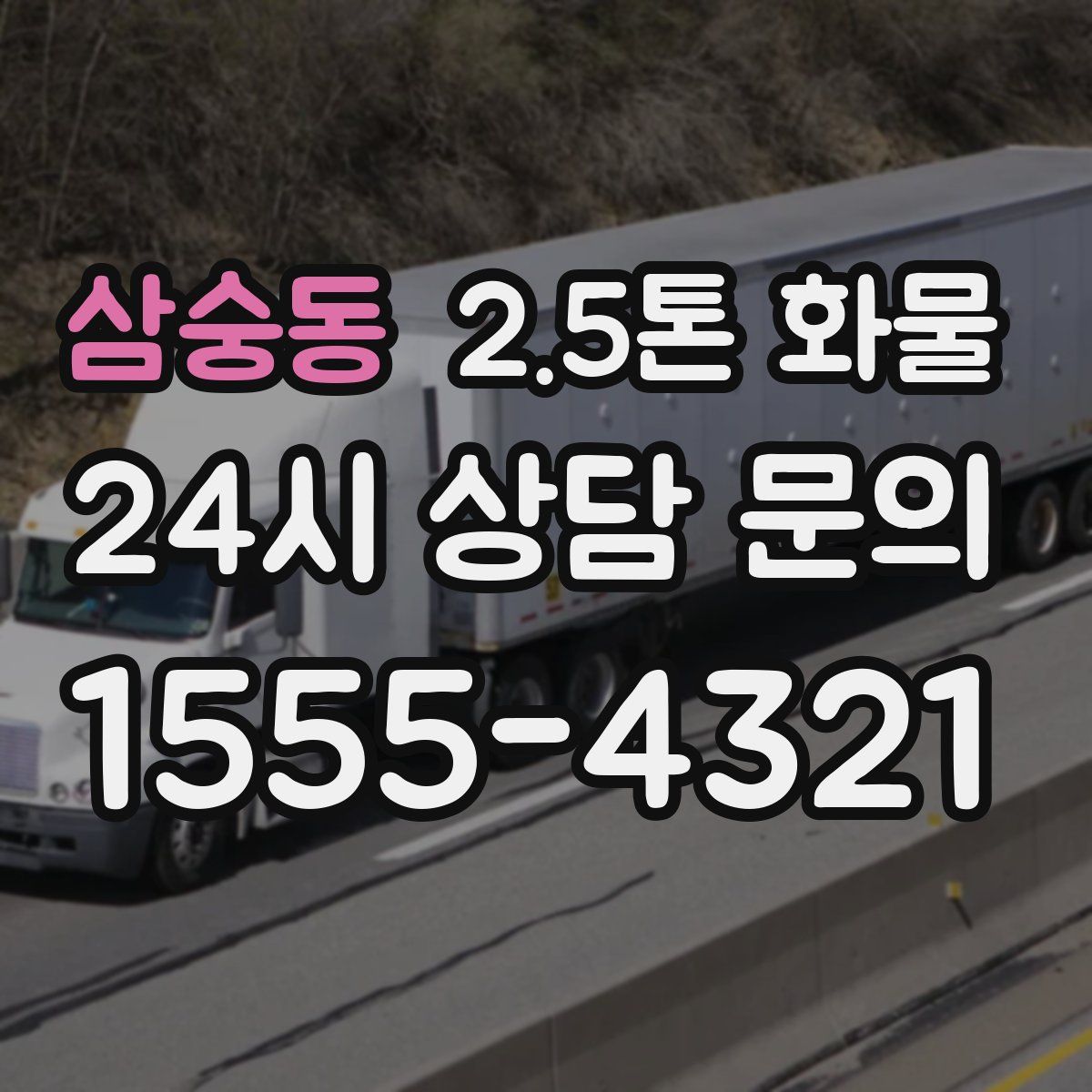 삼숭동 2.5톤 화물