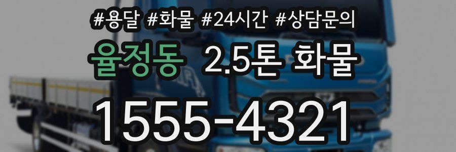 율정동 2.5톤 화물