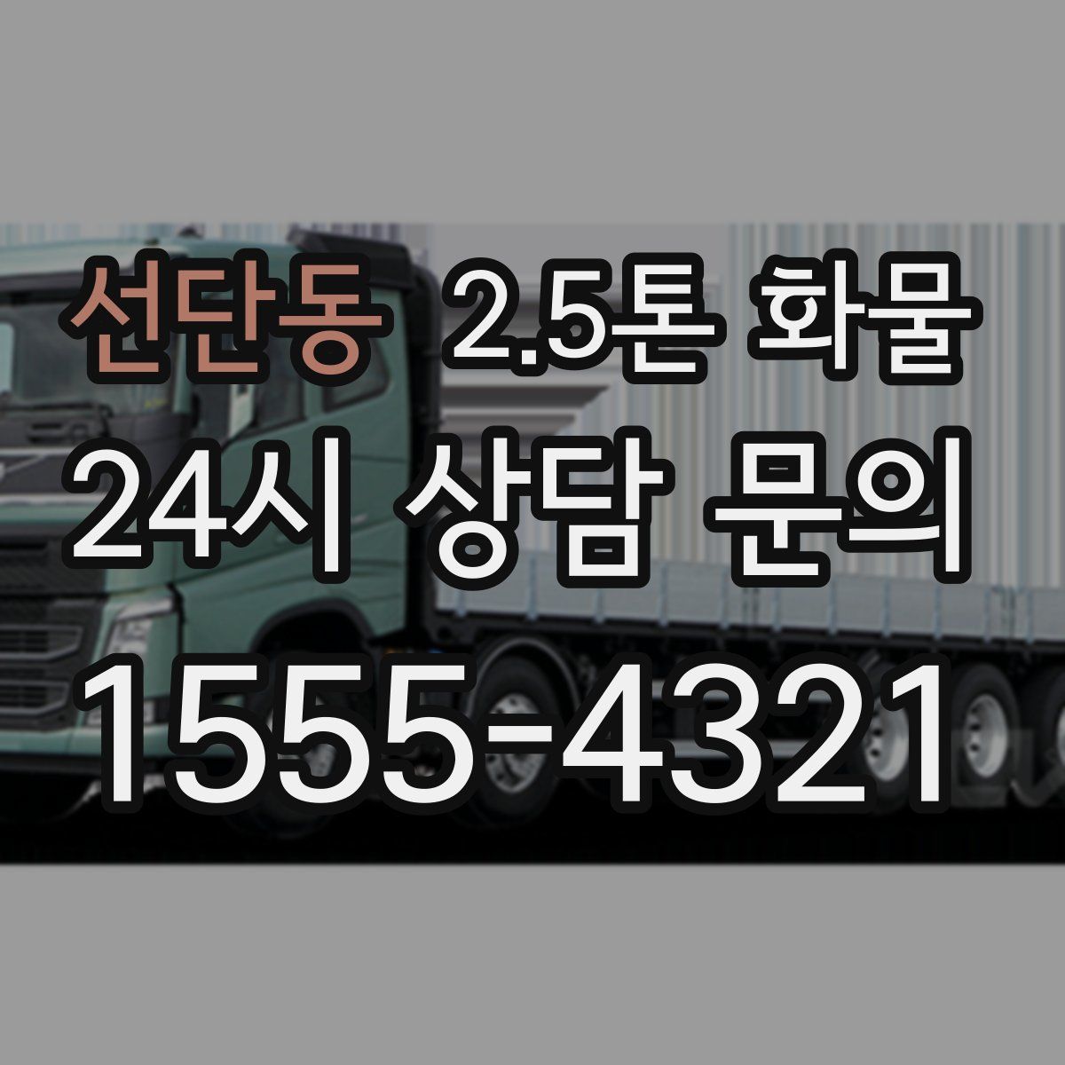 선단동 2.5톤 화물