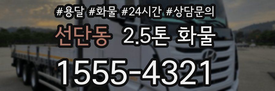 선단동 2.5톤 화물