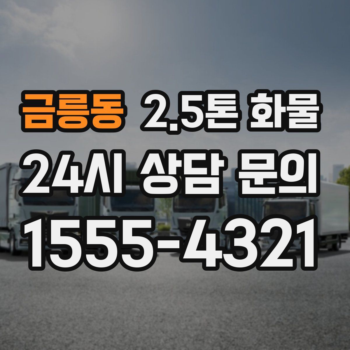 금릉동 2.5톤 화물