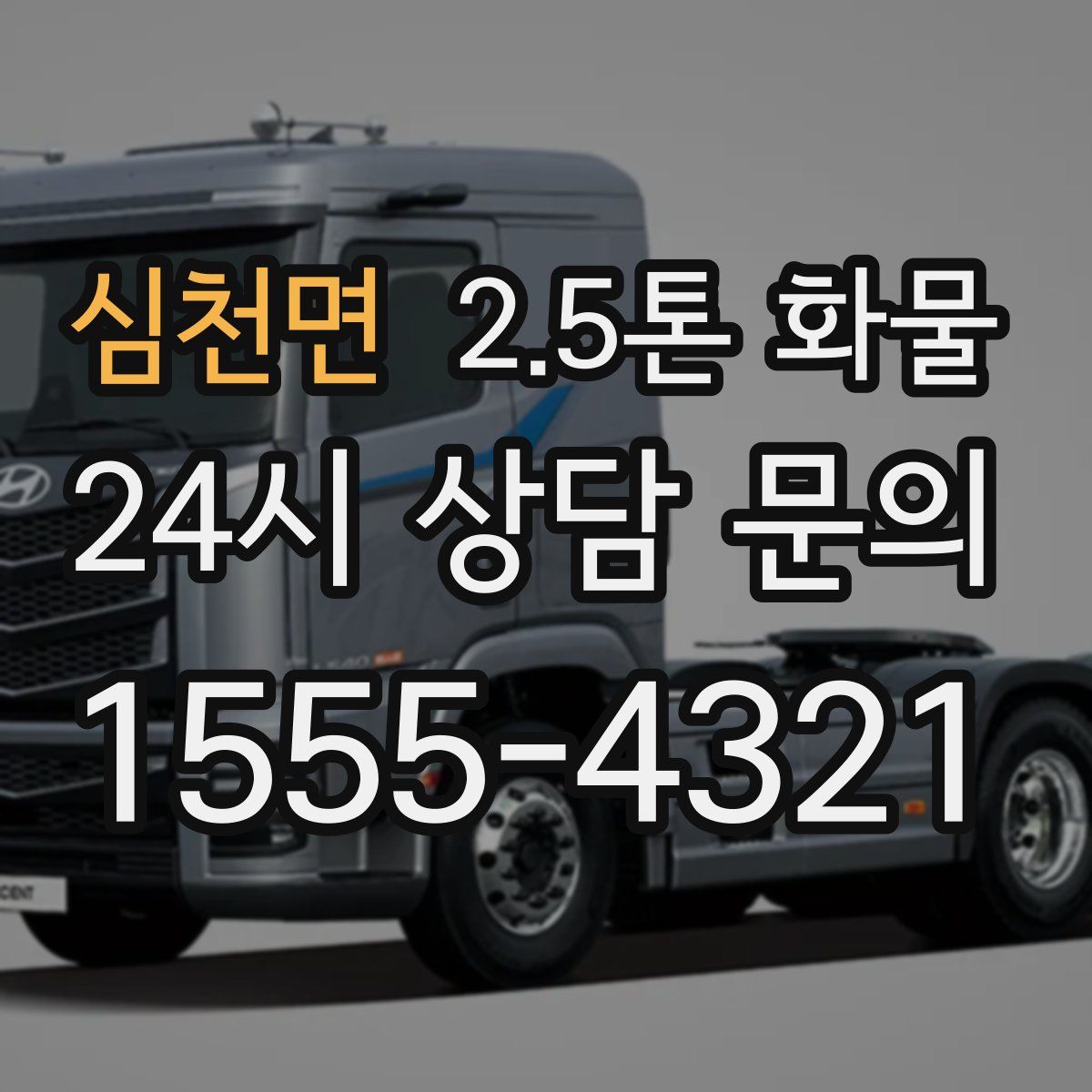 심천면 2.5톤 화물