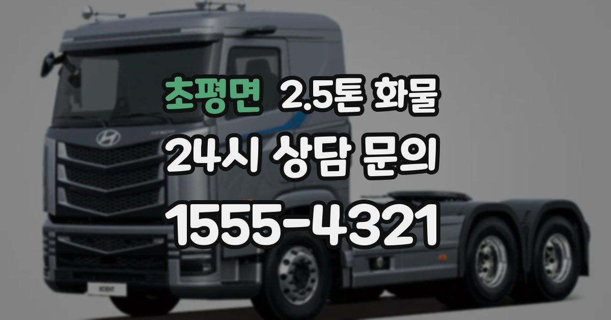 초평면 2.5톤 화물