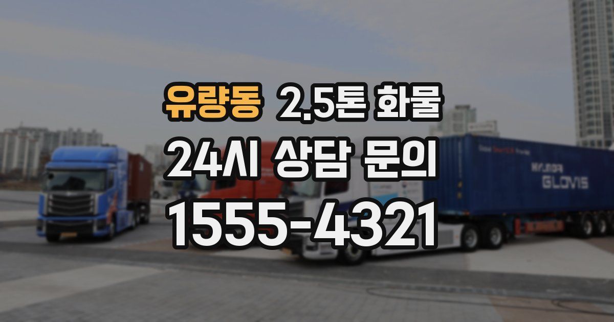 유량동 2.5톤 화물