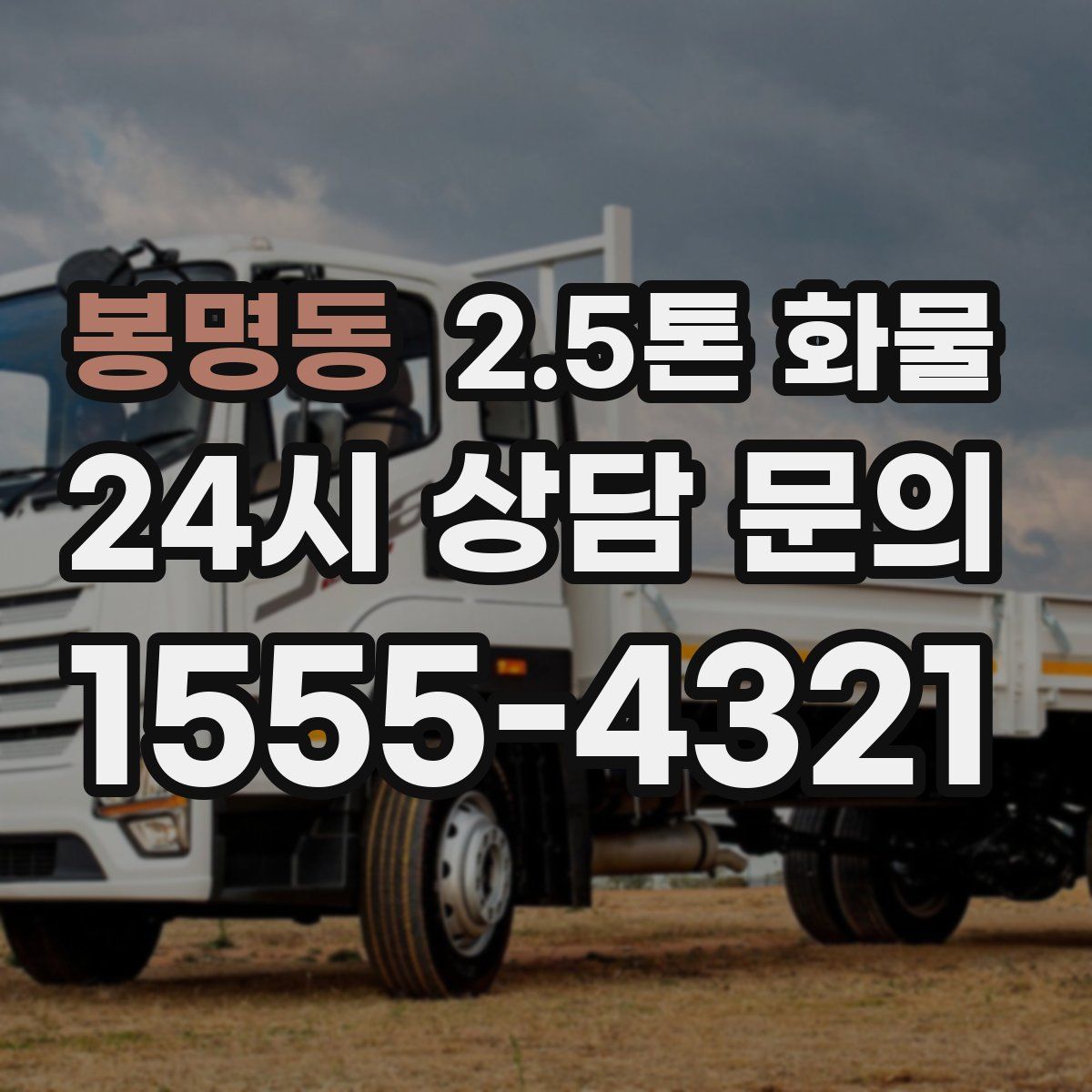 봉명동 2.5톤 화물