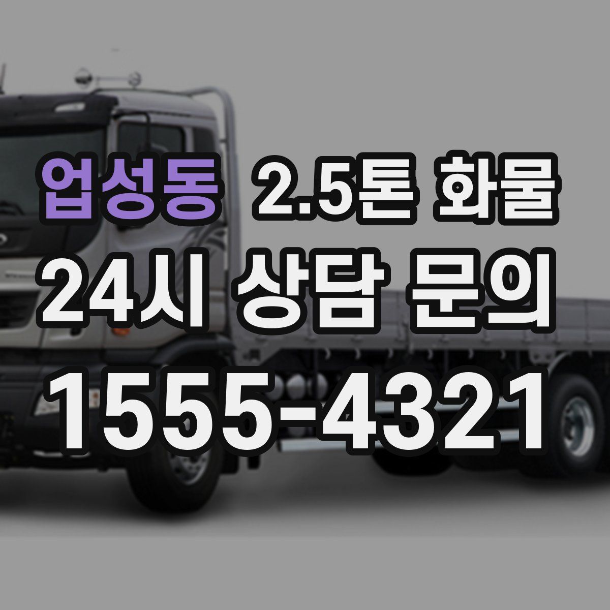 업성동 2.5톤 화물