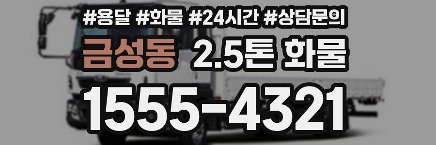 금성동 2.5톤 화물