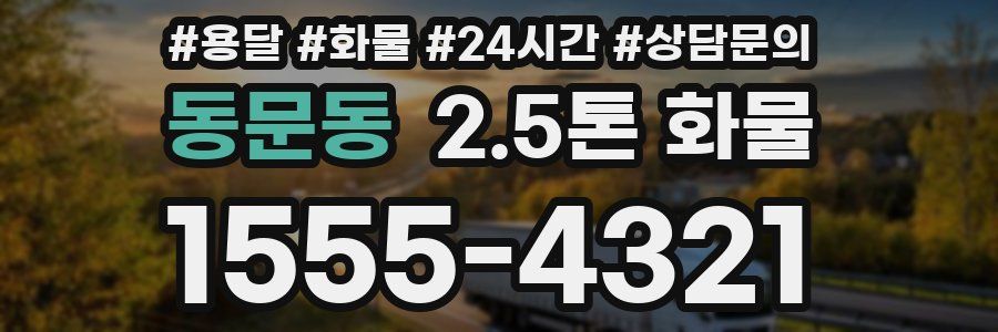 동문동 2.5톤 화물