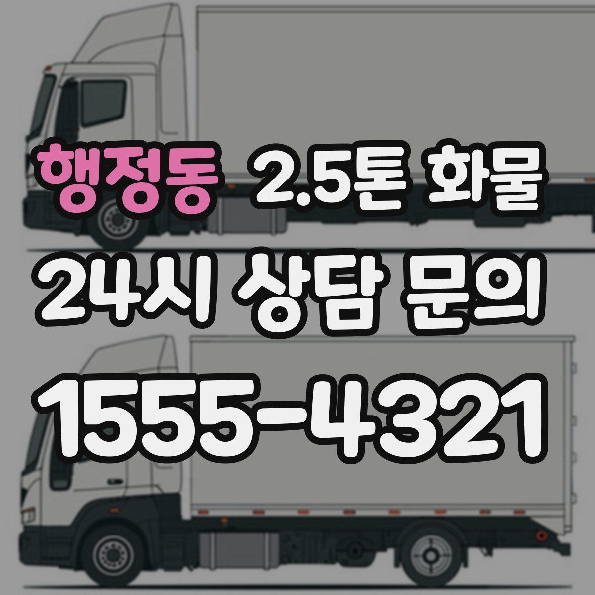행정동 2.5톤 화물