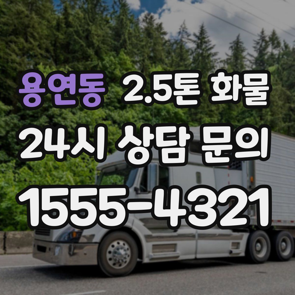 용연동 2.5톤 화물