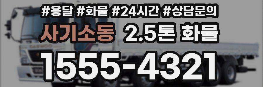 사기소동 2.5톤 화물