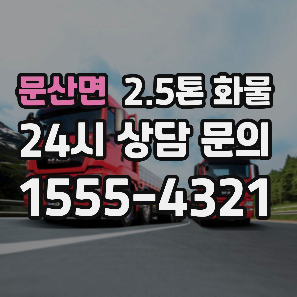 문산면 2.5톤 화물