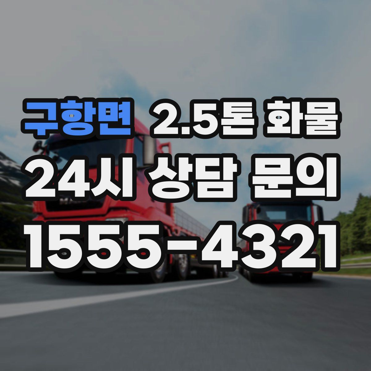 구항면 2.5톤 화물