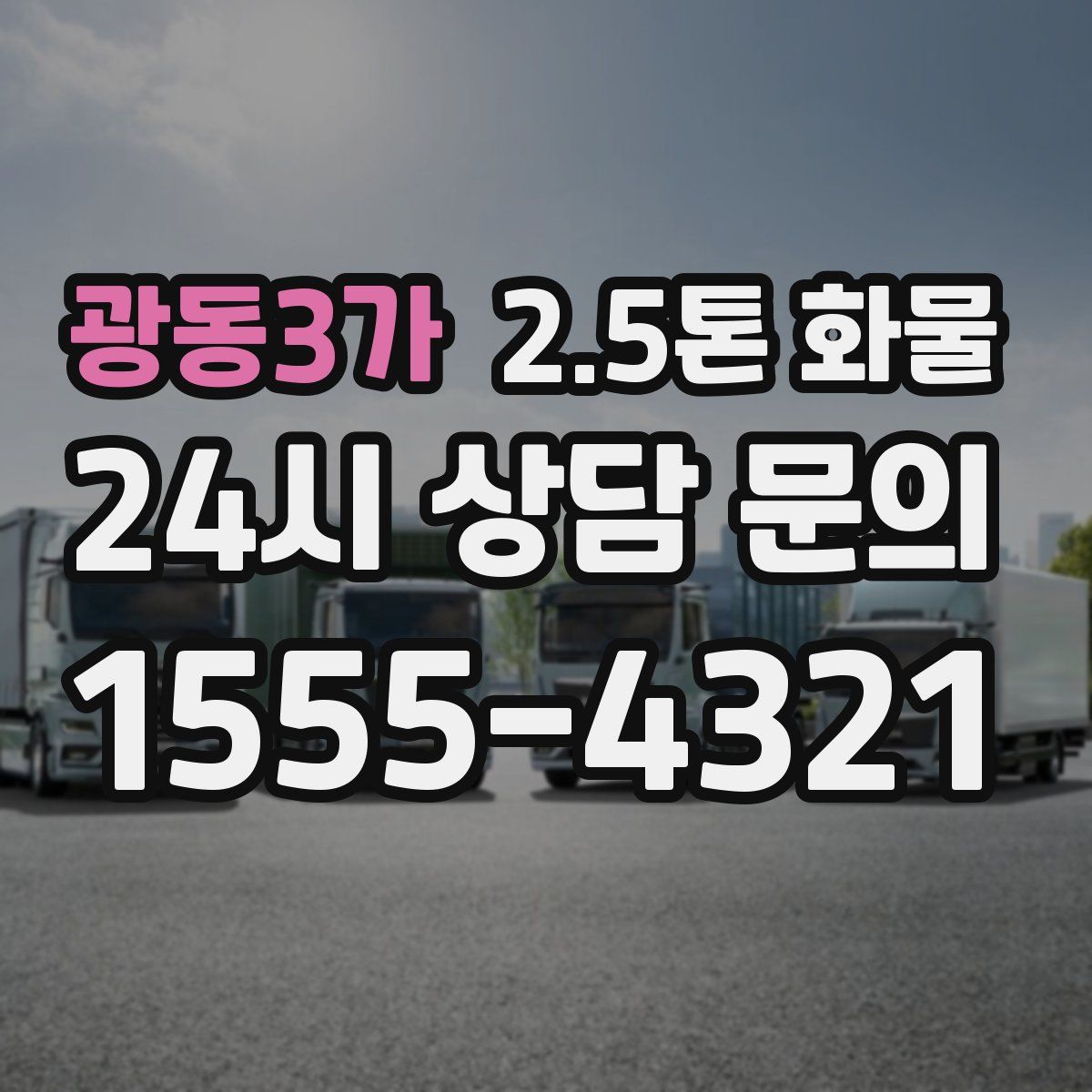 광동3가 2.5톤 화물
