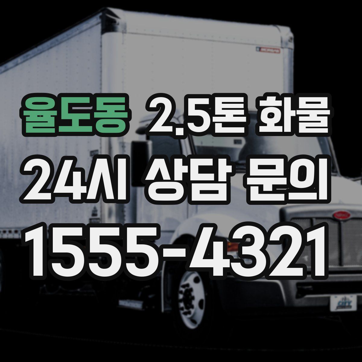 율도동 2.5톤 화물
