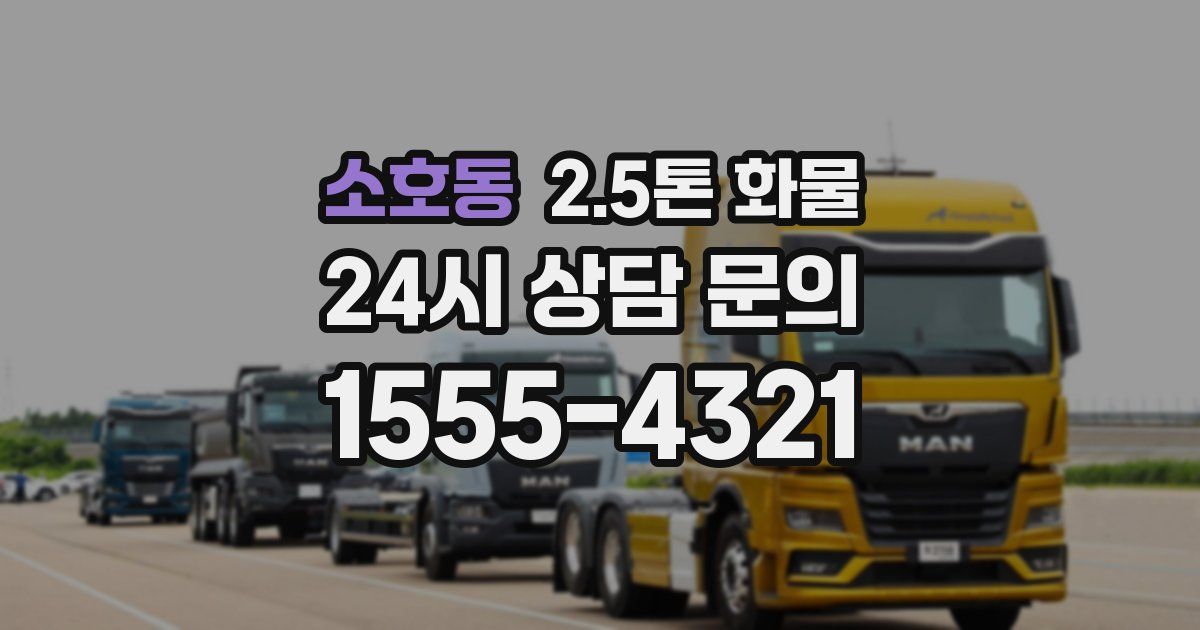 소호동 2.5톤 화물