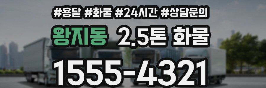 왕지동 2.5톤 화물