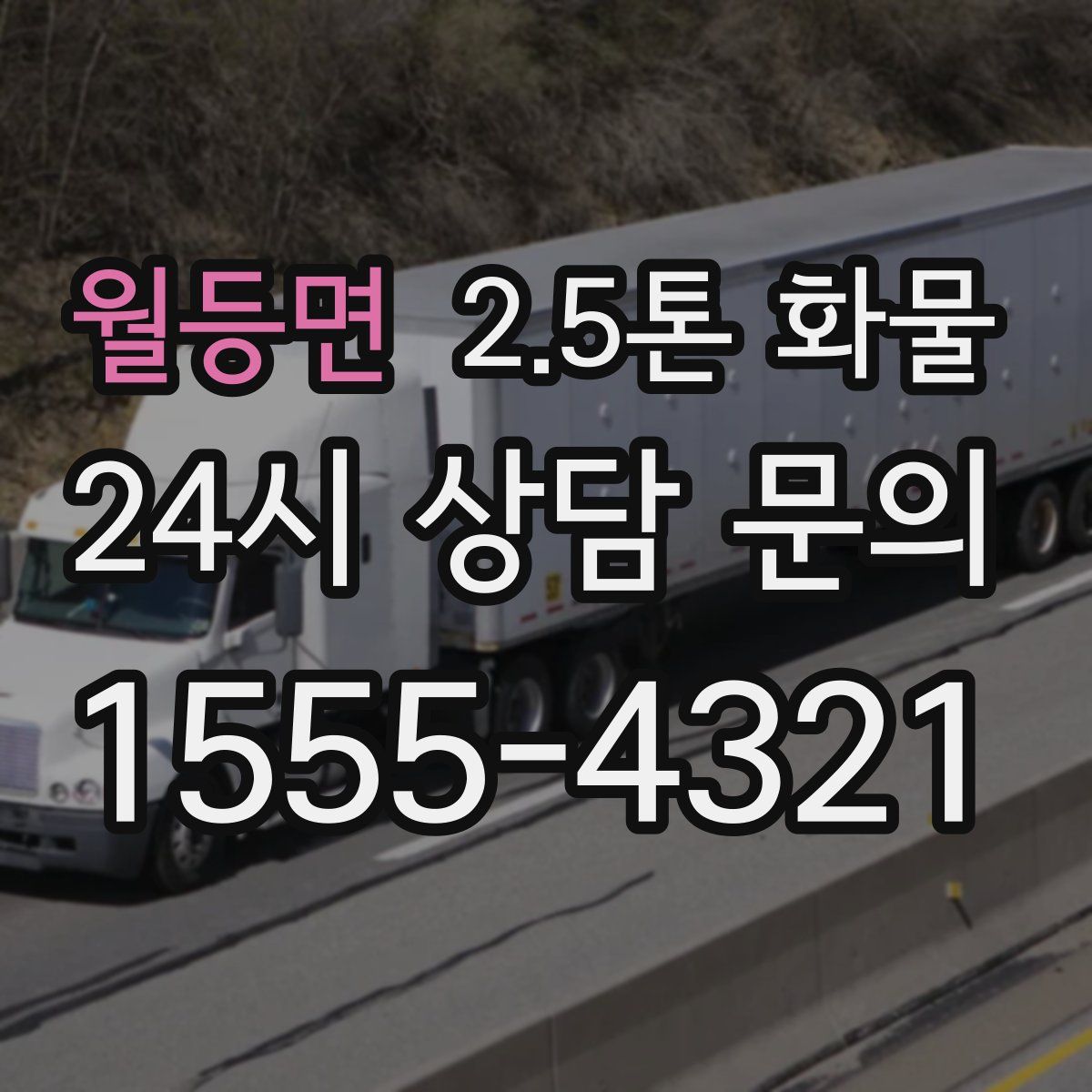 월등면 2.5톤 화물