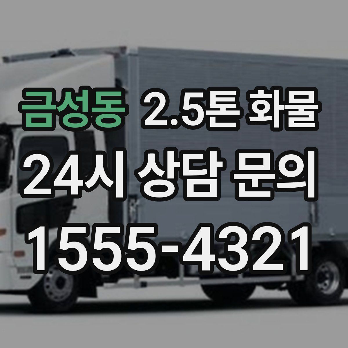 금성동 2.5톤 화물