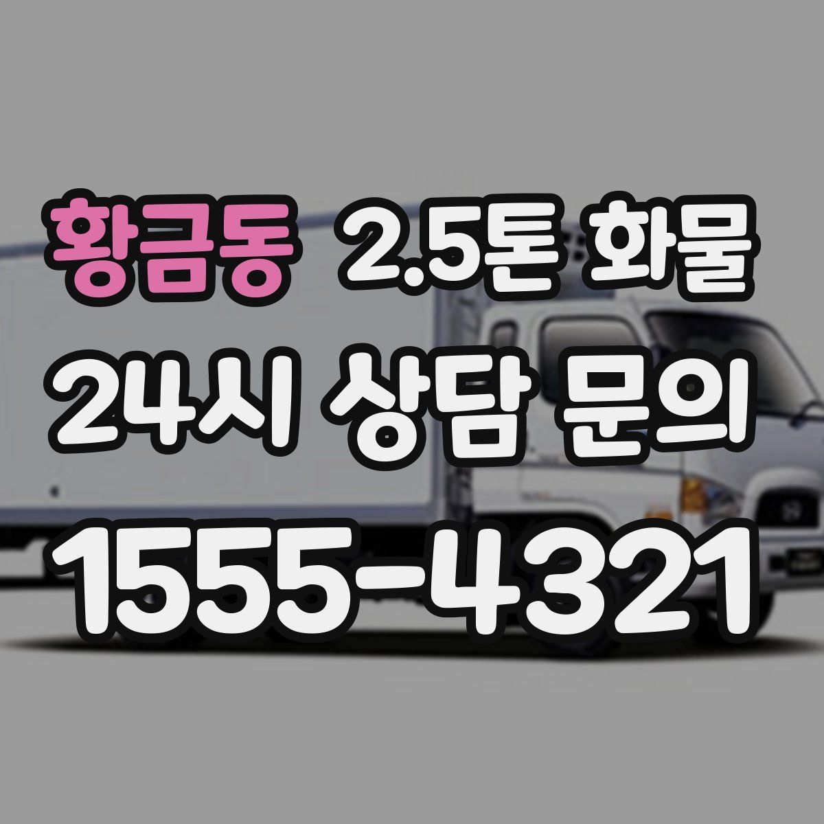황금동 2.5톤 화물