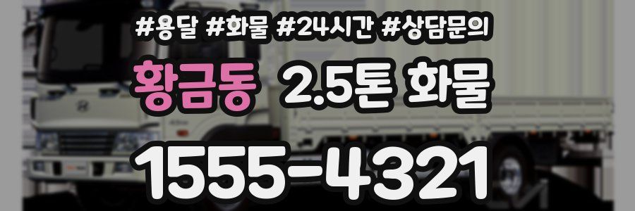 황금동 2.5톤 화물