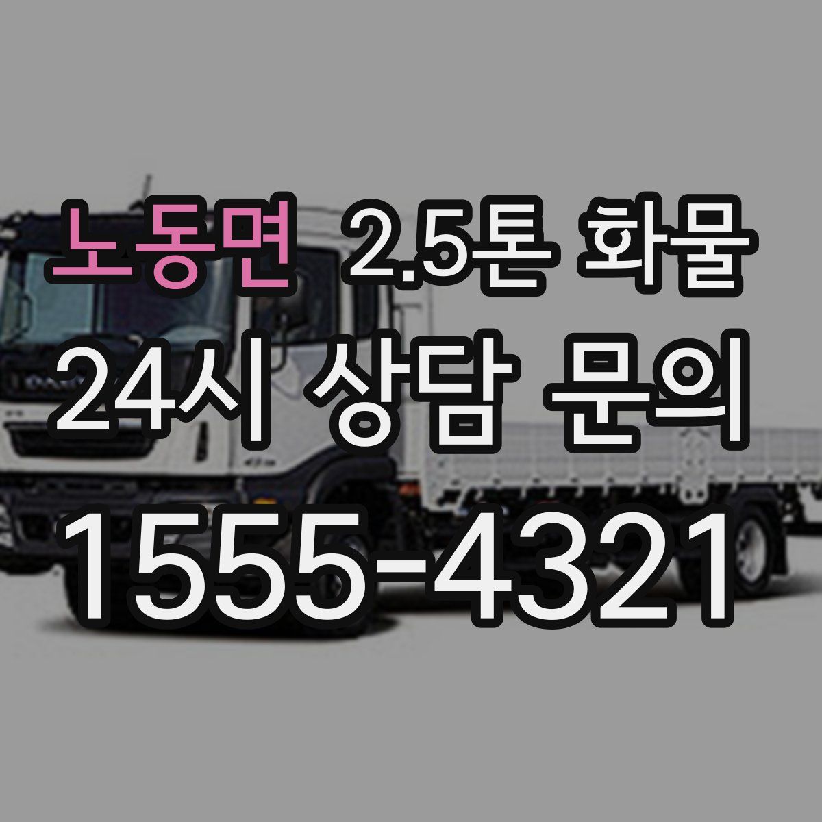 노동면 2.5톤 화물