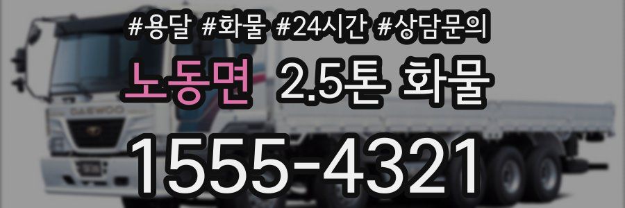 노동면 2.5톤 화물