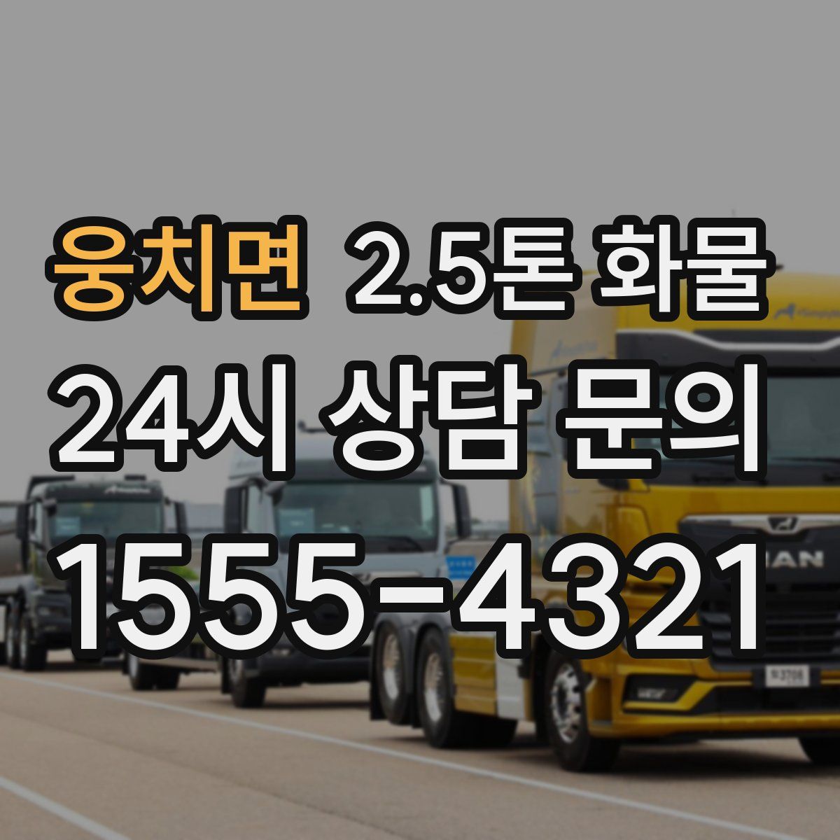 웅치면 2.5톤 화물