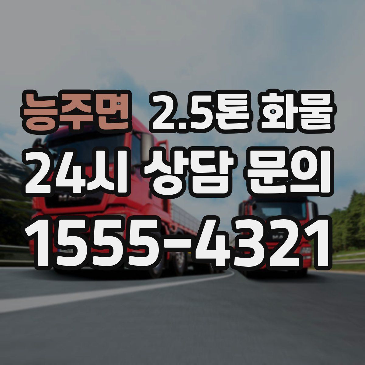 능주면 2.5톤 화물