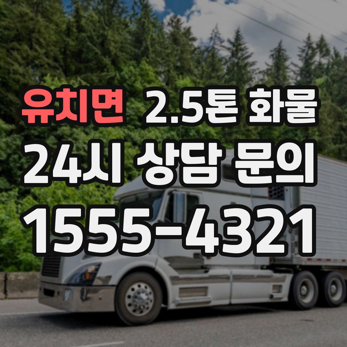 유치면 2.5톤 화물