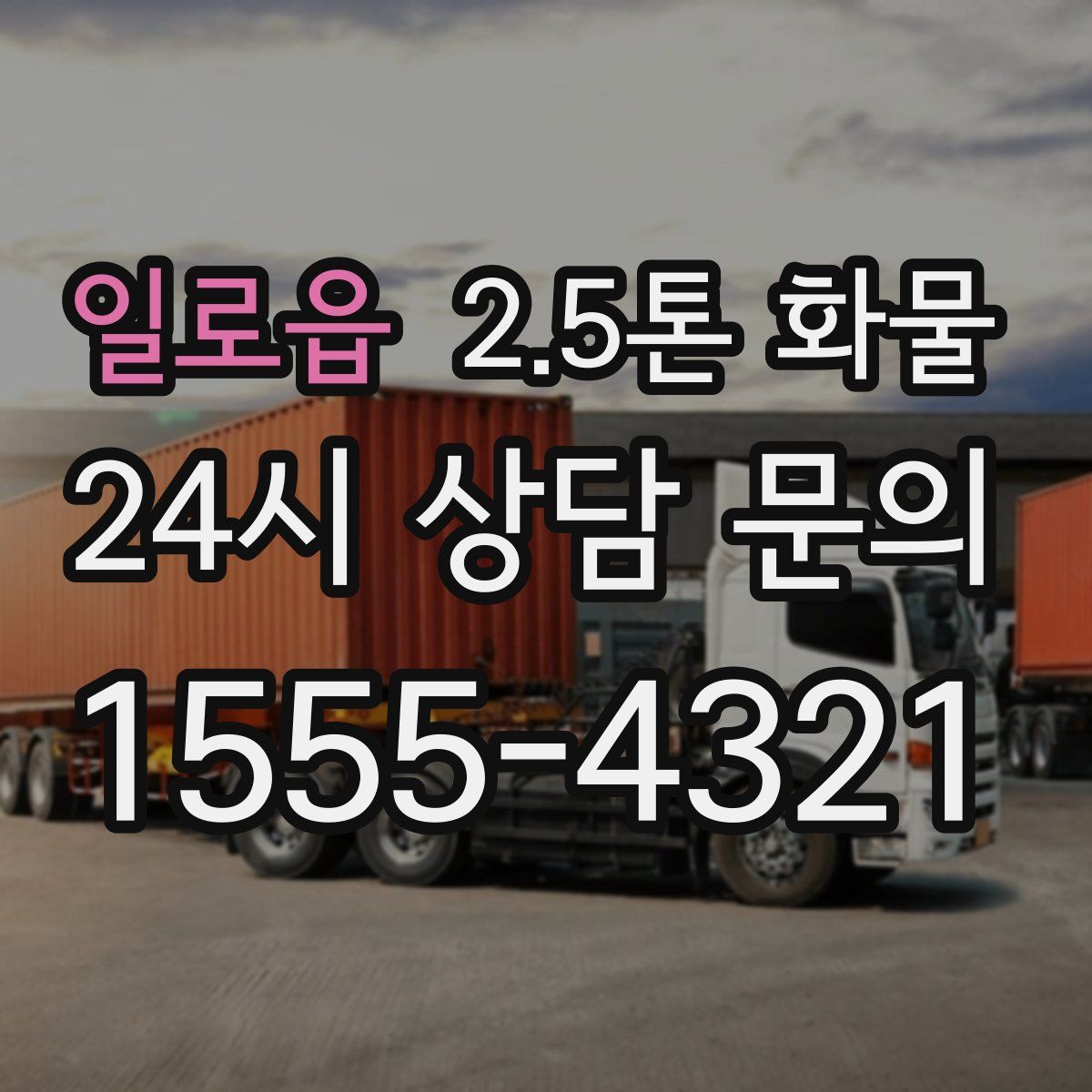 일로읍 2.5톤 화물