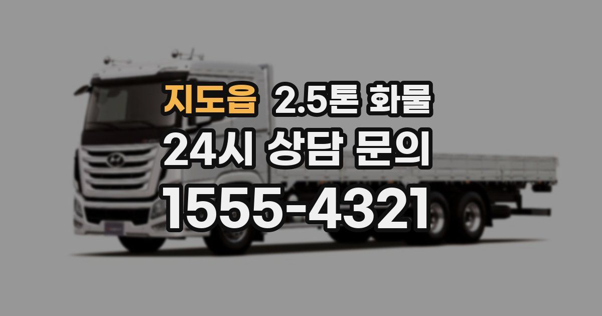 지도읍 2.5톤 화물
