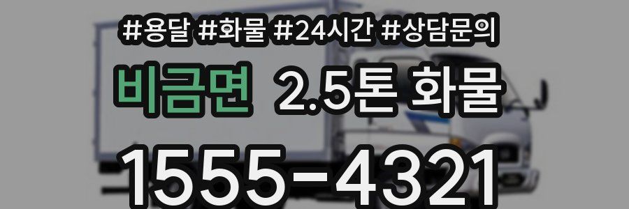 비금면 2.5톤 화물