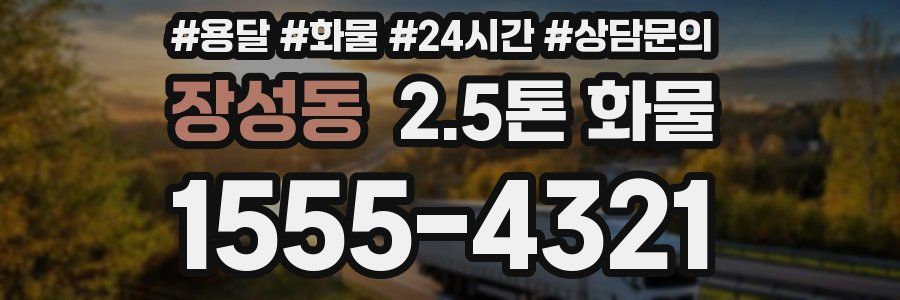 장성동 2.5톤 화물