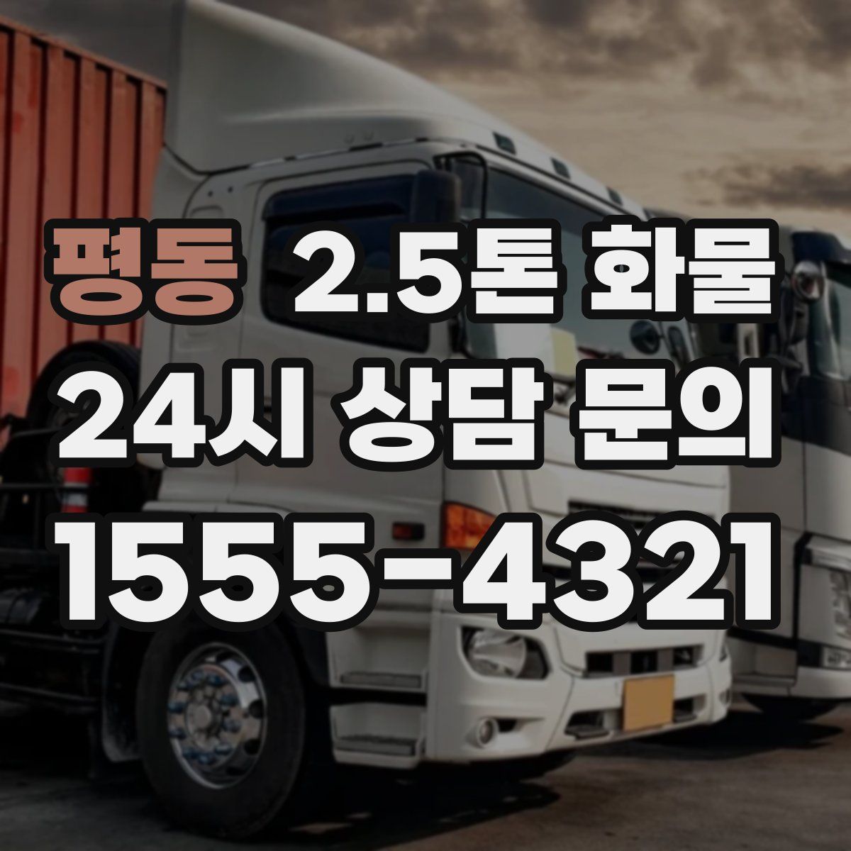 평동 2.5톤 화물