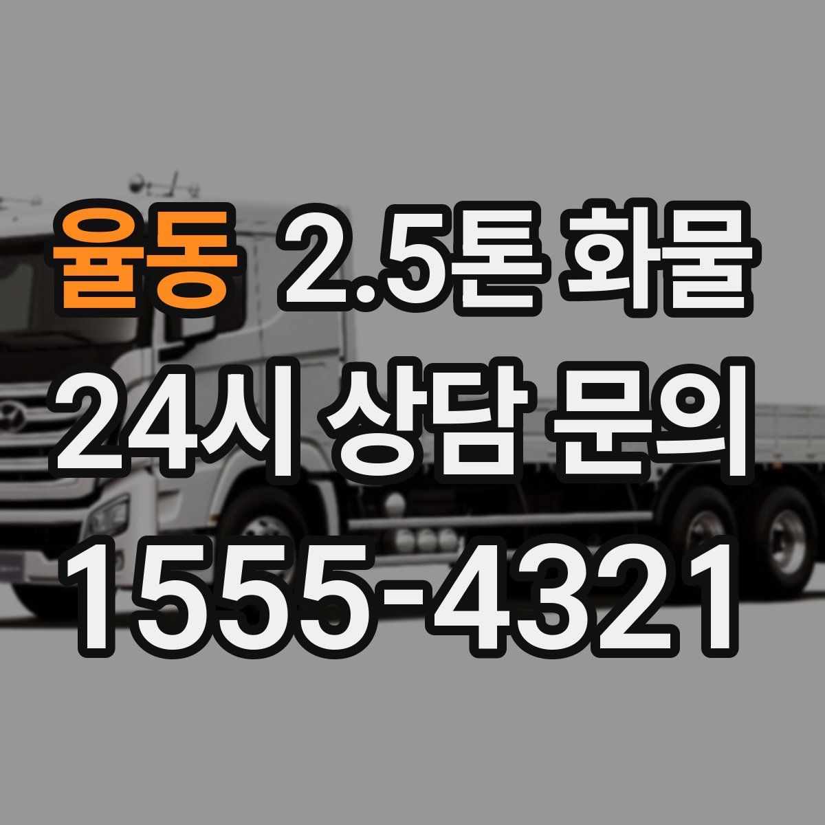 율동 2.5톤 화물