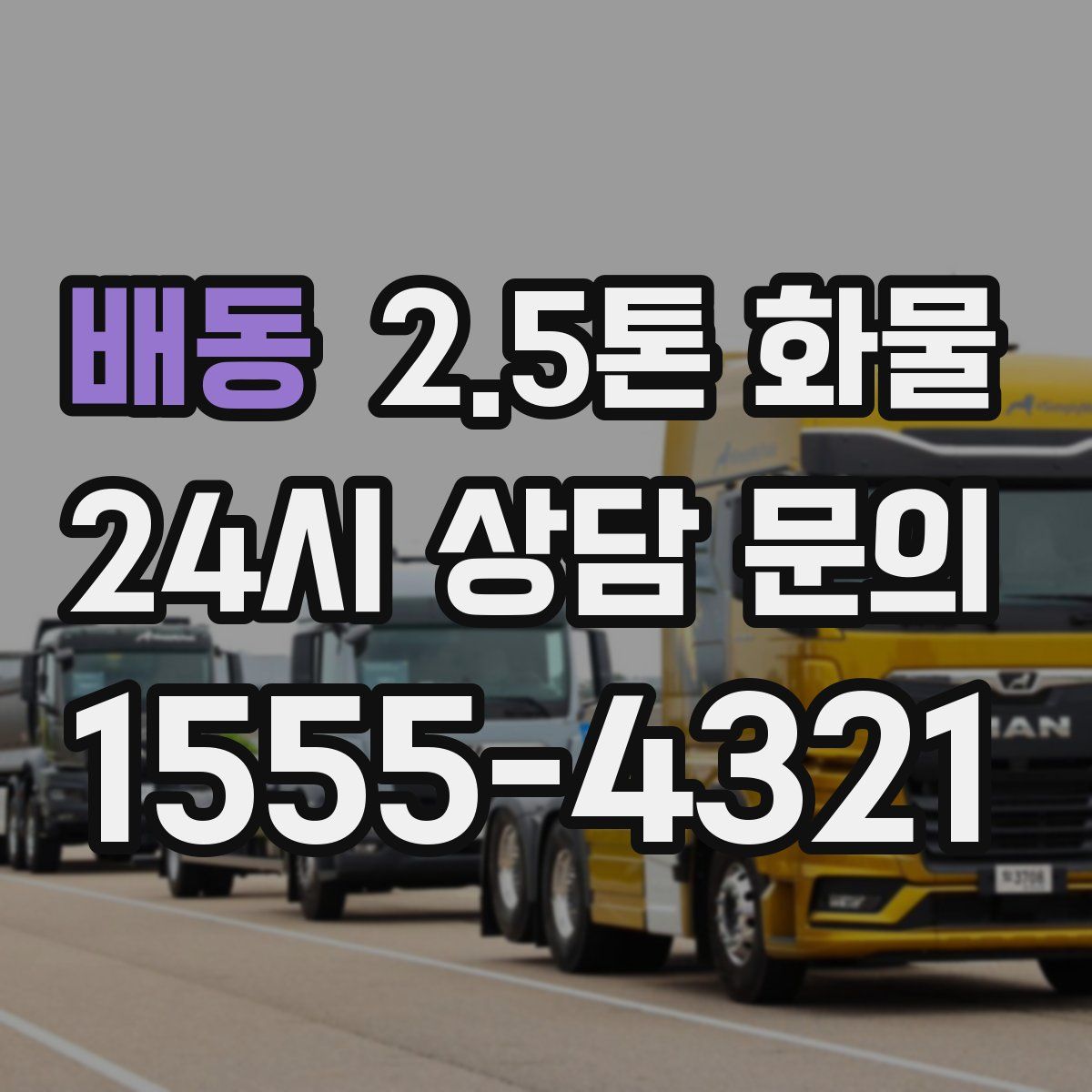 배동 2.5톤 화물