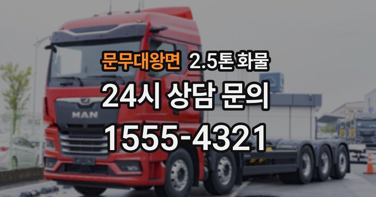 문무대왕면 2.5톤 화물