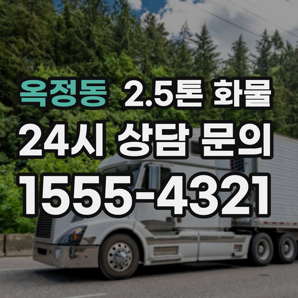 옥정동 2.5톤 화물