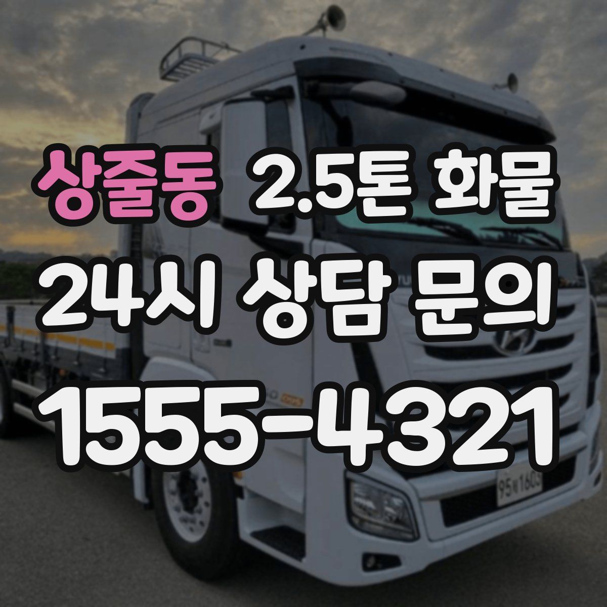상줄동 2.5톤 화물