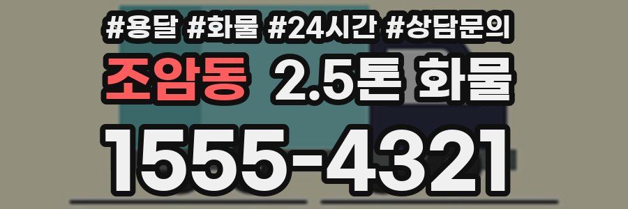 조암동 2.5톤 화물