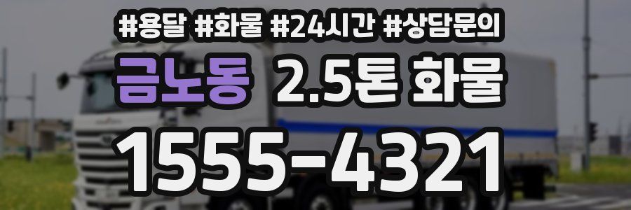 금노동 2.5톤 화물