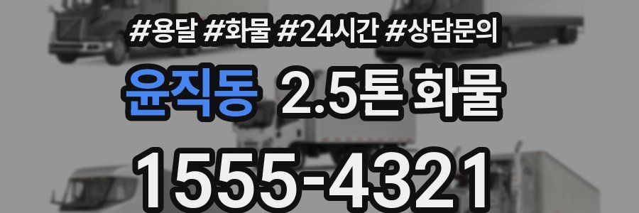 윤직동 2.5톤 화물