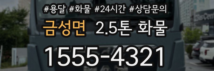 금성면 2.5톤 화물